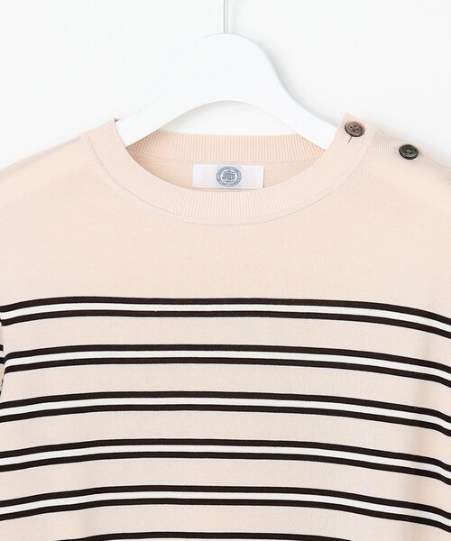 J.PRESS Ladies(J.プレス レディス)の「SILKY WOOL ボーダー ニット(ニット/セーター・レディース・ベージュ系1・SMALL)」の8枚目の写真