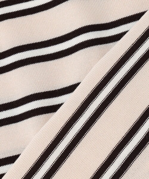 J.PRESS Ladies(J.プレス レディス)の「SILKY WOOL ボーダー ニット(ニット/セーター・レディース・ベージュ系1・SMALL)」の12枚目の写真