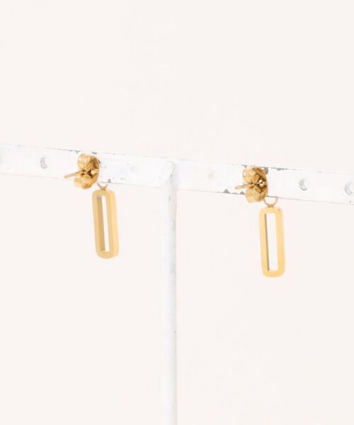 novice（ノーヴィス）の「【novice】Linear Stone Pierce［Stainless］（ピアス（両耳用）・レディース・シルバー/ゴールド・FREE）」の5枚目の写真