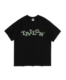 テイラー チェック アーク ロゴ 半袖Tシャツ (ブラック)
