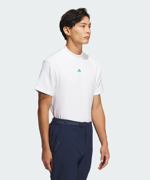 adidas（アディダス）の「春夏モックシャツ【adidas Golf/アディダスゴルフ】（Tシャツ/カットソー・メンズ・ホワイト・XX-LARGE/3XL/LARGE/X-LARGE/MEDIUM/SMALL）」の3枚目の写真