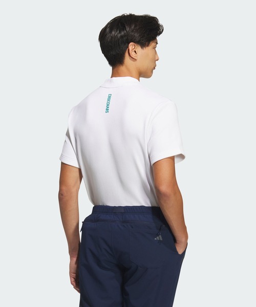 adidas（アディダス）の「春夏モックシャツ【adidas Golf/アディダスゴルフ】（Tシャツ/カットソー・メンズ・ホワイト・XX-LARGE/3XL/LARGE/X-LARGE/MEDIUM/SMALL）」の2枚目の写真
