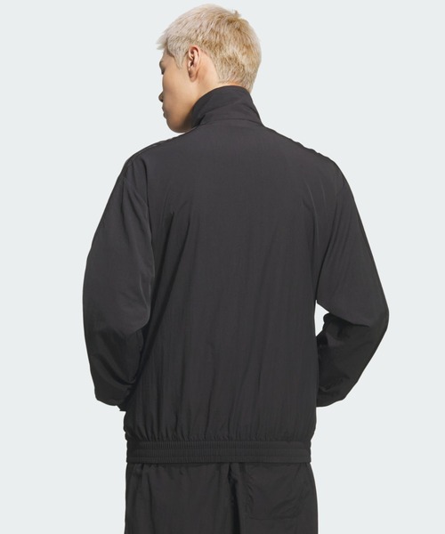 adidas（アディダス）の「スタジアム ライト ツイル ルーズフィット トラックジャケット / ジャージ / アディダス adidas（ジャージ・メンズ・ブラック×ブラック・XX-LARGE/3XL/LARGE/MEDIUM/SMALL/X-LARGE/X-SMALL）」の2枚目の写真