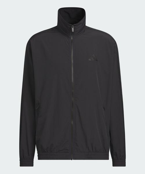 adidas（アディダス）の「スタジアム ライト ツイル ルーズフィット トラックジャケット / ジャージ / アディダス adidas（ジャージ・メンズ・ブラック×ブラック・XX-LARGE/3XL/LARGE/MEDIUM/SMALL/X-LARGE/X-SMALL）」の4枚目の写真