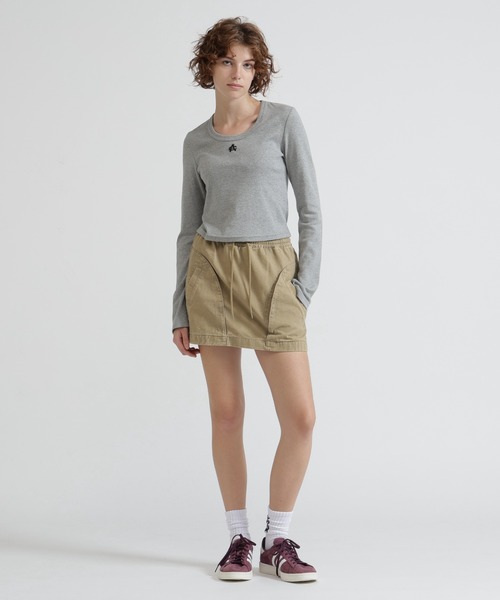 AVIREX(アヴィレックス)の「《直営店限定》L/S AC T-SHIRT(Tシャツ/カットソー・レディース・ブラック/グレー/オフホワイト・S/M)」の7枚目の写真
