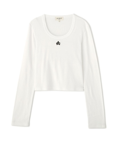 AVIREX(アヴィレックス)の「《直営店限定》L/S AC T-SHIRT(Tシャツ/カットソー・レディース・ブラック/グレー/オフホワイト・S/M)」の9枚目の写真