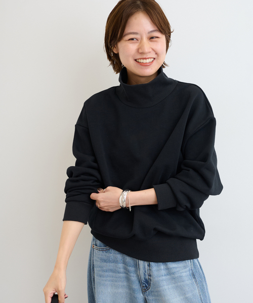 JOURNAL STANDARD relume(ジャーナルスタンダード レリューム)の「《WEB限定追加》ハイネックスウェットプルオーバー(スウェット・レディース・ブラック/アイボリー/グレー・FREE)」の16枚目の写真