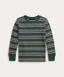 POLO RALPH LAUREN CHILDRENSWEAR（ポロ ラルフ ローレン チルドレンズウェア）の「ストライプド コットン ロングスリーブ Tシャツ（Tシャツ/カットソー）」