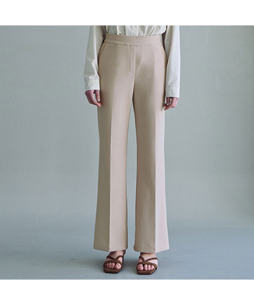 LUSIDA(ルシダ)の「モダンフレックスパンツ(スラックス・レディース・ブラック/ベージュ・S/M/L)」の1枚目の写真