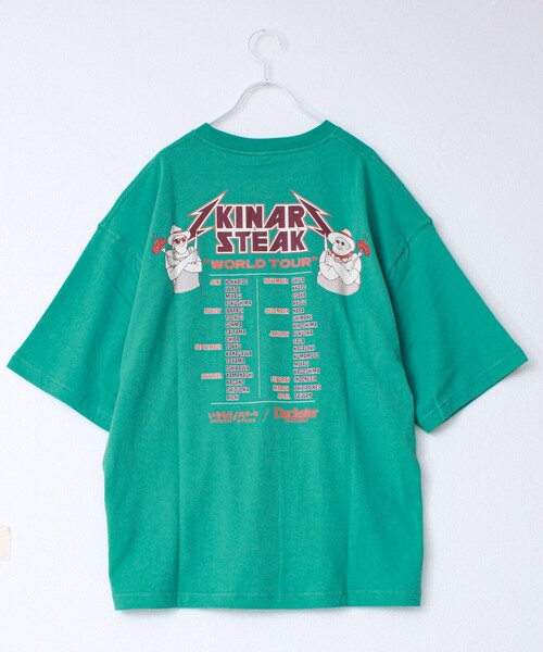 FREDY MAC(フレディーマック)の「【Duckster×いきなりステーキ】ツアーTEE(Tシャツ/カットソー・メンズ・ホワイト/ブラック/グリーン系その他5/ライトグリーン・M/L)」の3枚目の写真