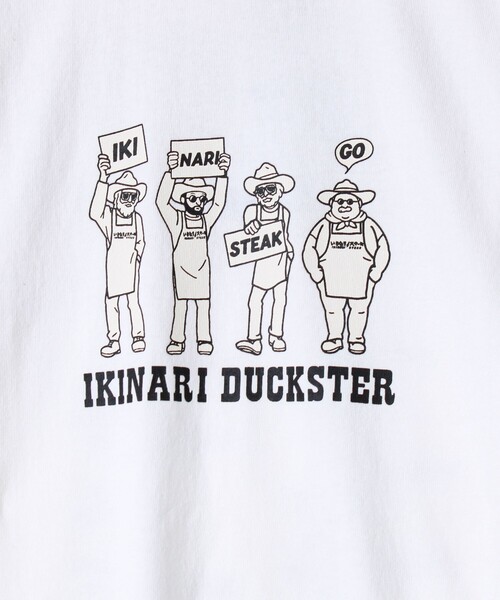 FREDY MAC(フレディーマック)の「【Duckster×いきなりステーキ】ツアーTEE(Tシャツ/カットソー・メンズ・ホワイト/ブラック/グリーン系その他5/ライトグリーン・M/L)」の9枚目の写真