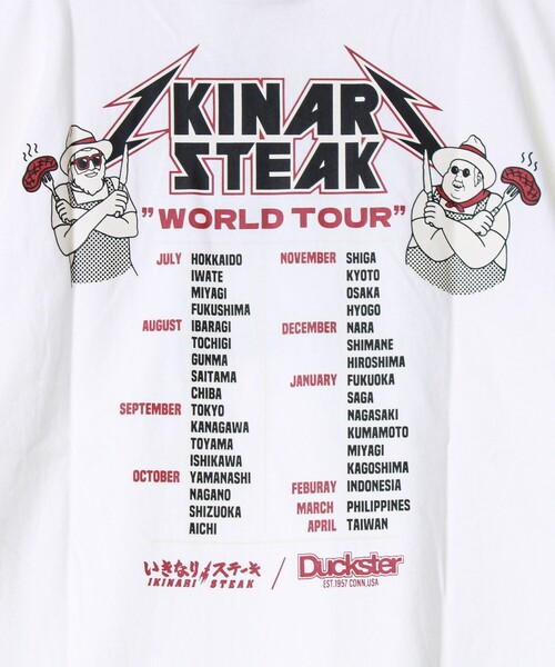 FREDY MAC(フレディーマック)の「【Duckster×いきなりステーキ】ツアーTEE(Tシャツ/カットソー・メンズ・ホワイト/ブラック/グリーン系その他5/ライトグリーン・M/L)」の10枚目の写真