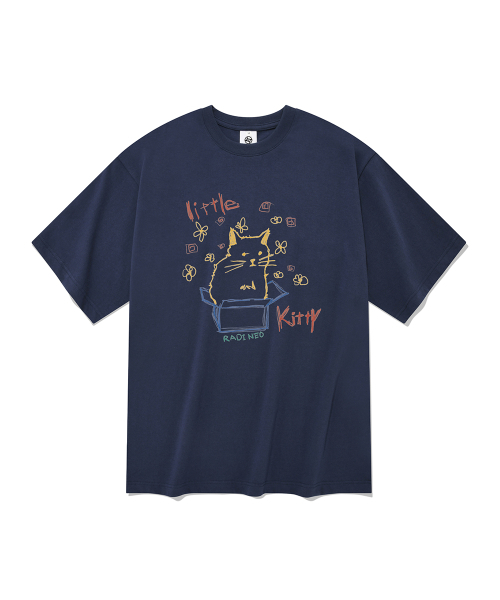 RADINEO(ラディネオ)の「リトルキティ 半袖Tシャツ ネイビー(Tシャツ/カットソー・メンズ・その他・LARGE/SMALL/X-LARGE/MEDIUM)」の1枚目の写真