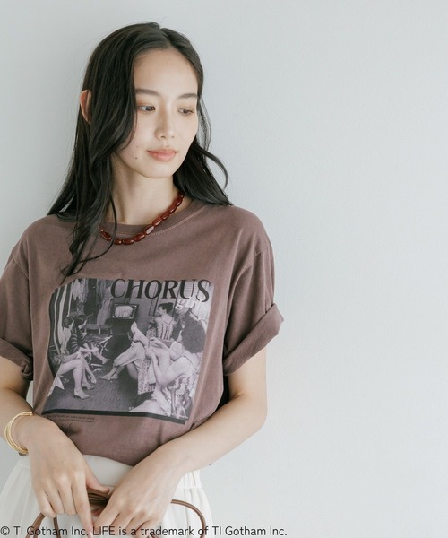 Andemiu(アンデミュウ)の「【LIFE PICTURE COLLECTION】CHORUS Photo T-Shirt/1042426(Tシャツ/カットソー・レディース・ブラウン・FREE)」の5枚目の写真