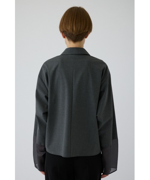 RIM.ARK(リムアーク)の「Skipper ease PO(スキッパー イーズ プルオーバー)(Tシャツ/カットソー・レディース・グレー/ホワイト/ダークネイビー・FREE)」の6枚目の写真