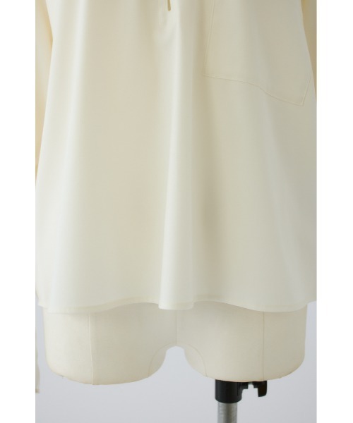 RIM.ARK(リムアーク)の「Skipper ease PO(スキッパー イーズ プルオーバー)(Tシャツ/カットソー・レディース・グレー/ホワイト/ダークネイビー・FREE)」の19枚目の写真