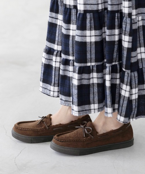 mooimooi(モーイモーイ)の「モカシンスニーカー(モカシン/デッキシューズ・レディース・グレイッシュベージュ/ダークブラウン/ブラック/アイボリー・S/L/M/LL)」の11枚目の写真