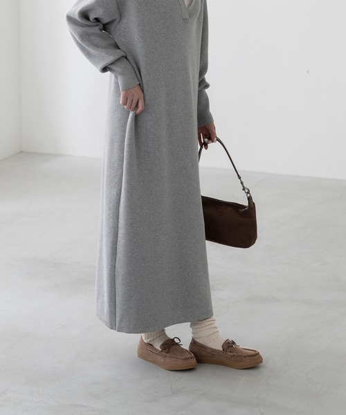 mooimooi(モーイモーイ)の「モカシンスニーカー(モカシン/デッキシューズ・レディース・グレイッシュベージュ/ダークブラウン/ブラック/アイボリー・S/L/M/LL)」の20枚目の写真