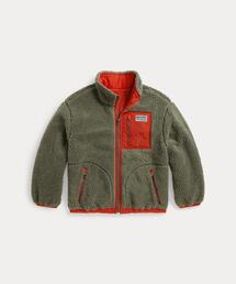 POLO RALPH LAUREN CHILDRENSWEAR(�|�� �����t ���[���� �`���h�����Y�E�F�A)�̃��o�[�V�u�� ���b�N�l�b�N �W���P�b�g(�u���]��)