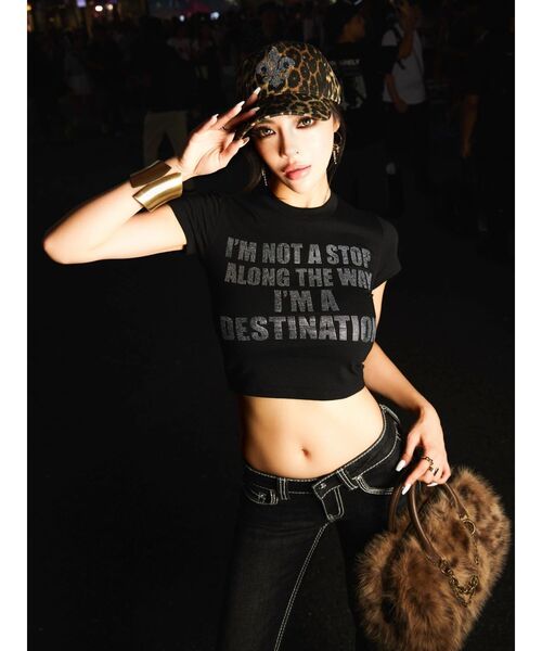 EVRIS(エヴリス)の「【SupBaby×EVRIS】メッセージロゴコンパクトTシャツ(Tシャツ/カットソー・レディース・ブラック/その他1/ホワイト・SMALL/MEDIUM)」の5枚目の写真