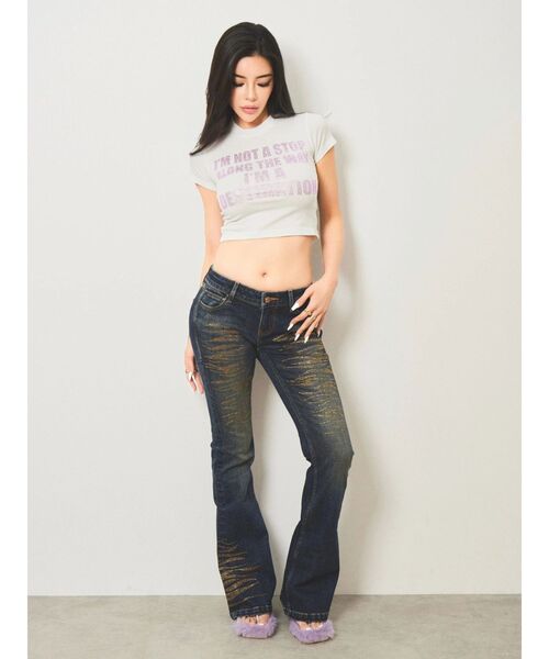 EVRIS(エヴリス)の「【SupBaby×EVRIS】メッセージロゴコンパクトTシャツ(Tシャツ/カットソー・レディース・ブラック/その他1/ホワイト・SMALL/MEDIUM)」の10枚目の写真