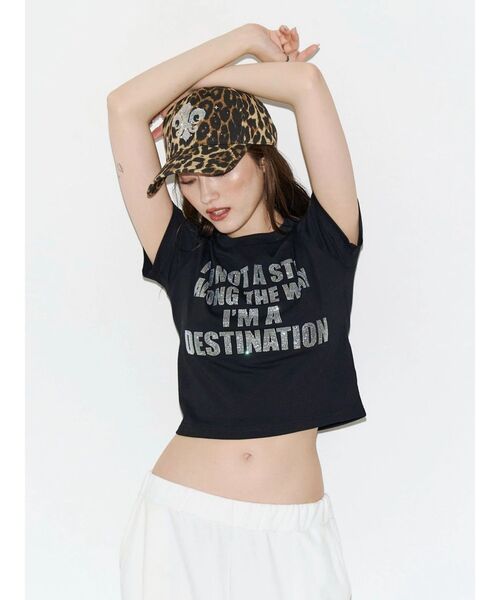 EVRIS(エヴリス)の「【SupBaby×EVRIS】メッセージロゴコンパクトTシャツ(Tシャツ/カットソー・レディース・ブラック/その他1/ホワイト・SMALL/MEDIUM)」の16枚目の写真
