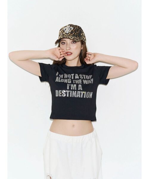 EVRIS(エヴリス)の「【SupBaby×EVRIS】メッセージロゴコンパクトTシャツ(Tシャツ/カットソー・レディース・ブラック/その他1/ホワイト・SMALL/MEDIUM)」の17枚目の写真