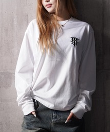 RIPPER（リッパー）の「シンプル ロゴ刺繍 ロングスリーブ Tシャツ / Simple Logo Embroidery Cropped L/S Tee（Tシャツ/カットソー）」