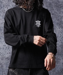 RIPPER（リッパー）の「シンプル ロゴ刺繍 ロングスリーブ Tシャツ / Simple Logo Embroidery Cropped L/S Tee（Tシャツ/カットソー）」