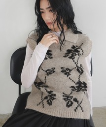 メランジポロニットベスト