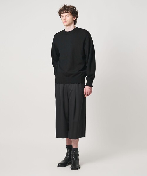 LOEFF(ロエフ)の「<LOEFF>9ゲージ フリンジ ニット プルオーバー MENS(ニット/セーター・メンズ・ベージュ/ブラック・1/2)」の13枚目の写真