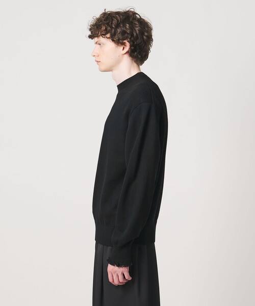 LOEFF(ロエフ)の「<LOEFF>9ゲージ フリンジ ニット プルオーバー MENS(ニット/セーター・メンズ・ベージュ/ブラック・1/2)」の20枚目の写真