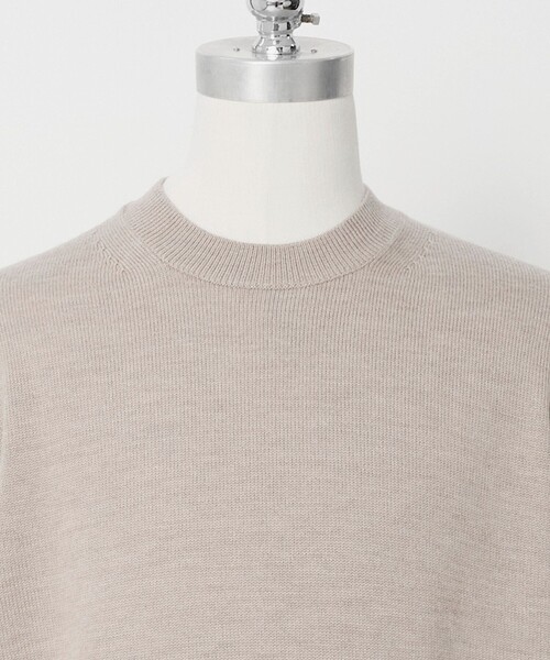 LOEFF(ロエフ)の「<LOEFF>9ゲージ フリンジ ニット プルオーバー MENS(ニット/セーター・メンズ・ベージュ/ブラック・1/2)」の3枚目の写真