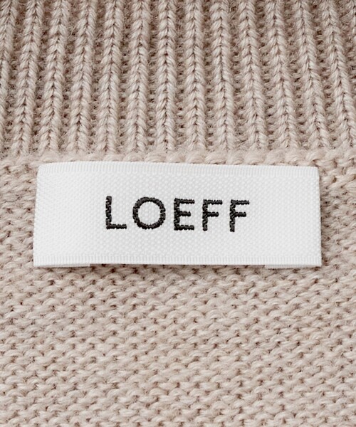LOEFF(ロエフ)の「<LOEFF>9ゲージ フリンジ ニット プルオーバー MENS(ニット/セーター・メンズ・ベージュ/ブラック・1/2)」の10枚目の写真