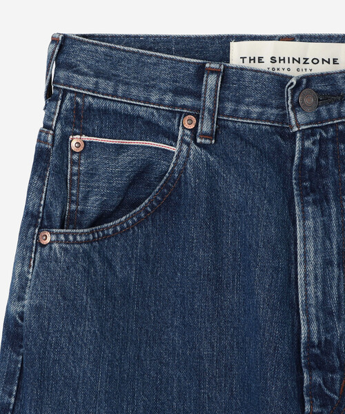 THE SHINZONE(ザ シンゾーン)の「THE SHINZONE | 〈別注〉HIGH WAIST DENIM WOMEN(デニムパンツ・レディース・ブルー/インディゴブルー・36/34/32)」の6枚目の写真