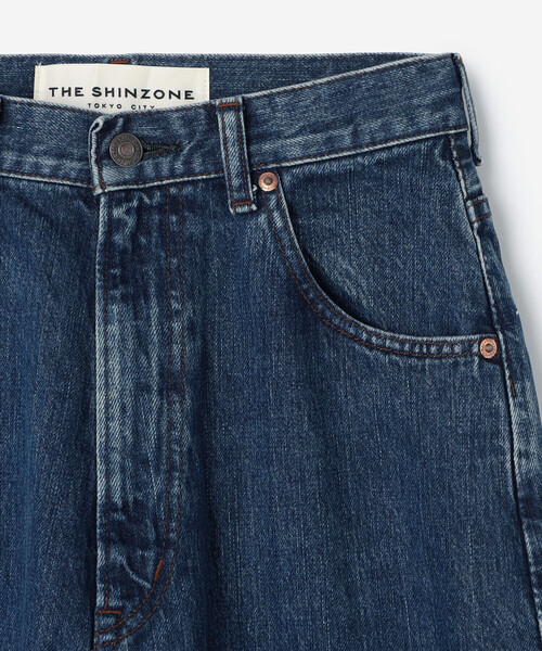 THE SHINZONE(ザ シンゾーン)の「THE SHINZONE | 〈別注〉HIGH WAIST DENIM WOMEN(デニムパンツ・レディース・ブルー/インディゴブルー・36/34/32)」の7枚目の写真