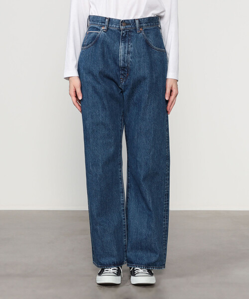 THE SHINZONE(ザ シンゾーン)の「THE SHINZONE | 〈別注〉HIGH WAIST DENIM WOMEN(デニムパンツ・レディース・ブルー/インディゴブルー・36/34/32)」の14枚目の写真