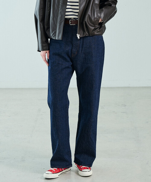 THE SHINZONE(ザ シンゾーン)の「THE SHINZONE | 〈別注〉HIGH WAIST DENIM WOMEN(デニムパンツ・レディース・ブルー/インディゴブルー・36/34/32)」の2枚目の写真
