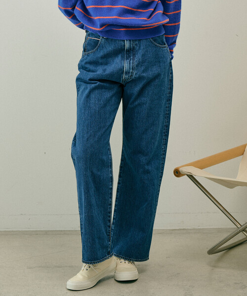 THE SHINZONE(ザ シンゾーン)の「THE SHINZONE | 〈別注〉HIGH WAIST DENIM WOMEN(デニムパンツ・レディース・ブルー/インディゴブルー・36/34/32)」の1枚目の写真