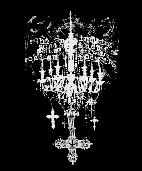 SCHISM INDUCING(スキズムインデューシング)の「シャンデリア クロス ロングスリーブ ブラック(Tシャツ/カットソー・レディース・その他・FREE)」の3枚目の写真
