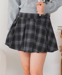 WEGO/【26年秋冬新作】チェックプリーツミニスカート