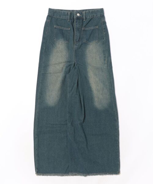 Ritzy(リッツィー)の「ハイウエスト・ワイドデニムパンツ(デニムパンツ・レディース・ブルー・LARGE/MEDIUM)」の8枚目の写真