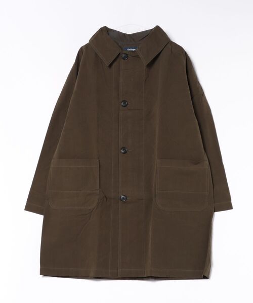 GALLEGO DESPORTES（ギャレゴデスポート）の「GALLEGO DESPORTES | 〈別注〉TRENCH COAT WITH WORKWEAR FINISHING（トレンチコート・メンズ・グリーン系その他/ブラック・L/M）」の2枚目の写真