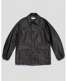 DAIRIKU（ダイリク）の「Shinig Collar Leather Jacket（ブルゾン）」
