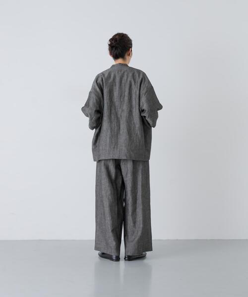 かぐれ(カグレ)の「ウールリネンコードベルトパンツ(その他パンツ・レディース・ナチュラル/ブラック・FREE)」の8枚目の写真