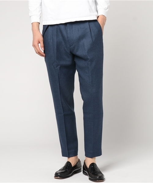 ABAHOUSE（アバハウス）の「ハイランドウールボタニーイージーパンツ（スラックス・メンズ・ブラック/モカ/ブルー・44/46/48）」の3枚目の写真