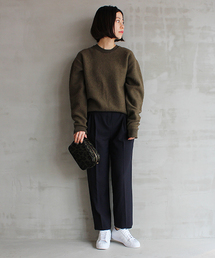 【WEB限定】フラノリボンベルトパンツ