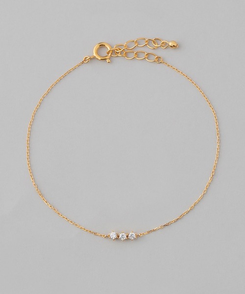 ANEMONE（アネモネ）の「ビジューラインブレスレット［ジャルビジュー］（ブレスレット・レディース・ゴールド・FREE）」の2枚目の写真