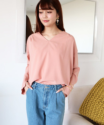 N.（N. Natural Beauty Basic） | ◆タックドレープスリットスリーブブラウス(シャツ/ブラウス)