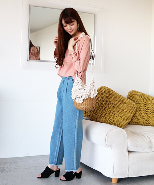 N.（N. Natural Beauty Basic）（エヌエヌナチュラルビューティーベーシック）の「タックドレープスリットスリーブブラウス（シャツ/ブラウス・レディース・ホワイト/ピンク/グレー・MEDIUM）」の14枚目の写真